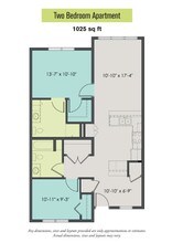 2 Bedroom floor plan